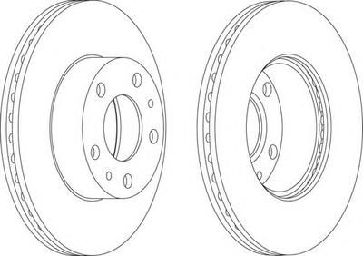 Тормозной диск FERODO DDF767