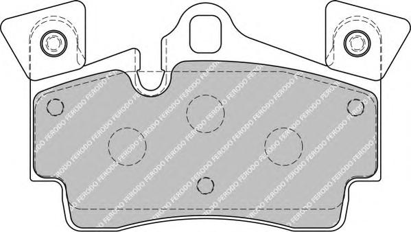 Комплект тормозных колодок, дисковый тормоз FERODO