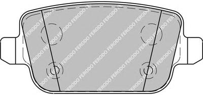Комплект тормозных колодок, дисковый тормоз FERODO FDB1932