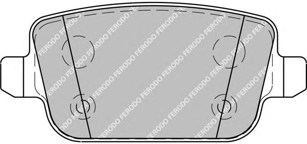 Комплект тормозных колодок, дисковый тормоз FERODO