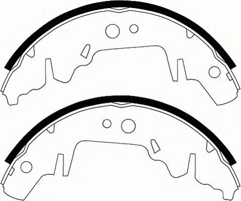 Комплект тормозных колодок FERODO