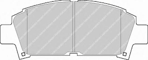 Комплект тормозных колодок, дисковый тормоз FERODO