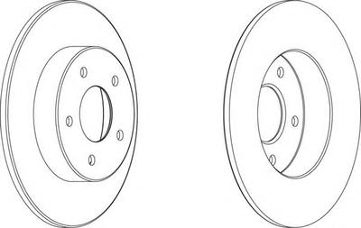 Тормозной диск FERODO DDF1383