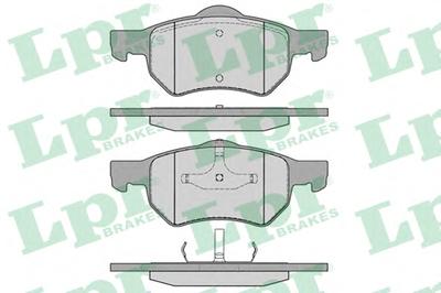 Комплект тормозных колодок, дисковый тормоз LPR 05P841
