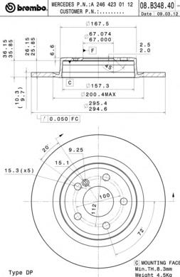 Тормозной диск BREMBO