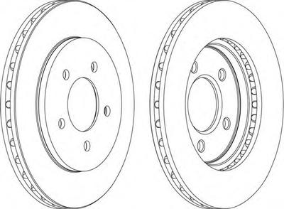 Тормозной диск FERODO DDF1059
