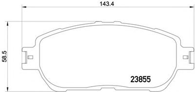 Комплект тормозных колодок, дисковый тормоз TEXTAR 23855 16,0 0 4