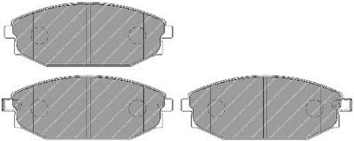 Комплект тормозных колодок, дисковый тормоз FERODO FDB1671