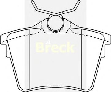 Комплект тормозных колодок, дисковый тормоз BRECK 24135 00 704 00