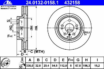 Тормозной диск ATE 24.0132-0158.1