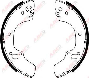 Комплект тормозных колодок ABE C0X019ABE