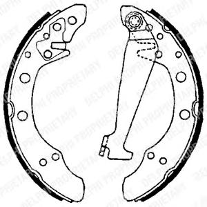 Комплект тормозных колодок DELPHI LS1625