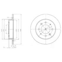 Тормозной диск DELPHI BG4017