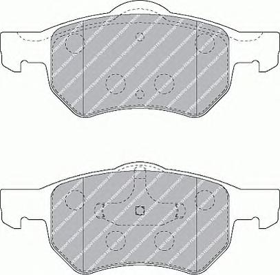 Комплект тормозных колодок, дисковый тормоз FERODO