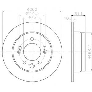 Тормозной диск TEXTAR 98200 1617 0 1