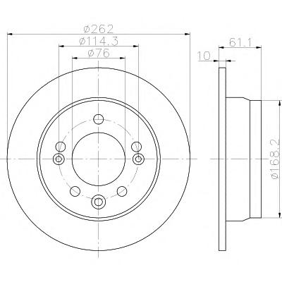 Тормозной диск TEXTAR