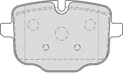 Комплект тормозных колодок, дисковый тормоз FERODO FDB4381