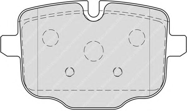 Комплект тормозных колодок, дисковый тормоз FERODO