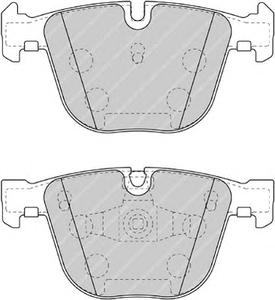 Комплект тормозных колодок, дисковый тормоз FERODO FDB4286