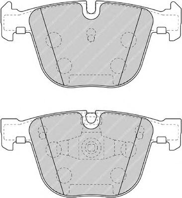 Комплект тормозных колодок, дисковый тормоз FERODO