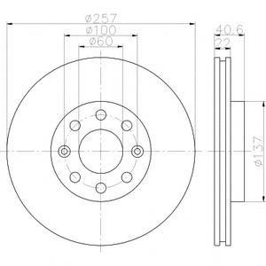 Тормозной диск TEXTAR 98200 1457 0 1