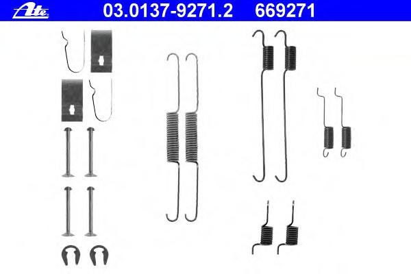 Комплектующие, тормозная колодка ATE