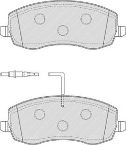 Комплект тормозных колодок, дисковый тормоз FERODO FDB4154
