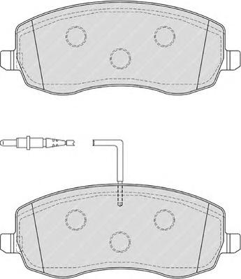 Комплект тормозных колодок, дисковый тормоз FERODO