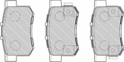 Комплект тормозных колодок, дисковый тормоз FERODO FDB1679