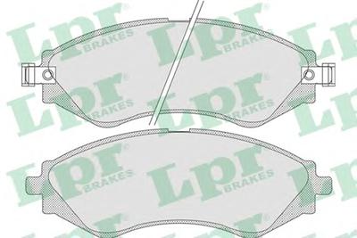 Комплект тормозных колодок, дисковый тормоз LPR 05P729