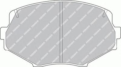 Комплект тормозных колодок, дисковый тормоз FERODO FDB1011