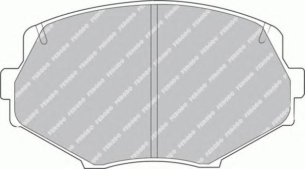 Комплект тормозных колодок, дисковый тормоз FERODO