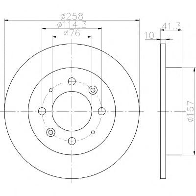 Тормозной диск TEXTAR