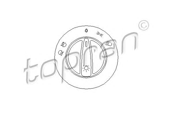 Выключатель, головной свет TOPRAN