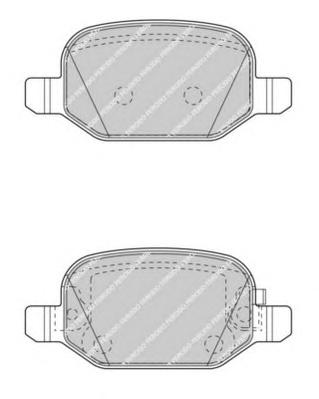 Комплект тормозных колодок, дисковый тормоз FERODO