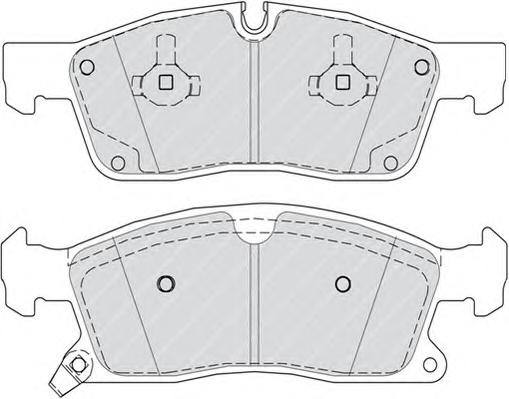 Комплект тормозных колодок, дисковый тормоз FERODO