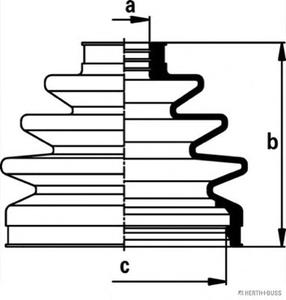Пыльник ШРУСа HERTH+BUSS JAKOPARTS J2861030