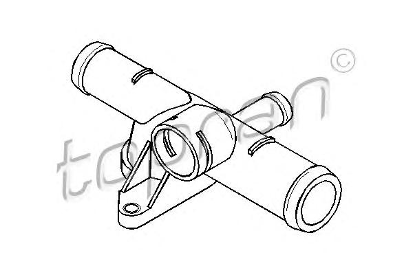 Фланец охлаждающей жидкости TOPRAN