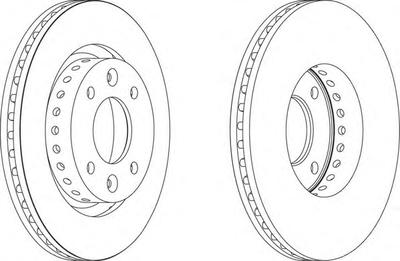 Тормозной диск FERODO DDF1397