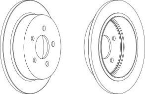 Тормозной диск FERODO DDF1186