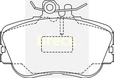 Комплект тормозных колодок, дисковый тормоз BRECK 21439 00 701 10