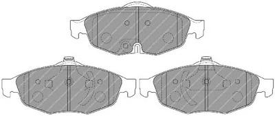 Комплект тормозных колодок, дисковый тормоз FERODO FDB1550