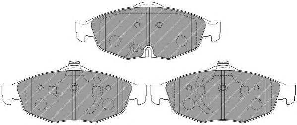 Комплект тормозных колодок, дисковый тормоз FERODO