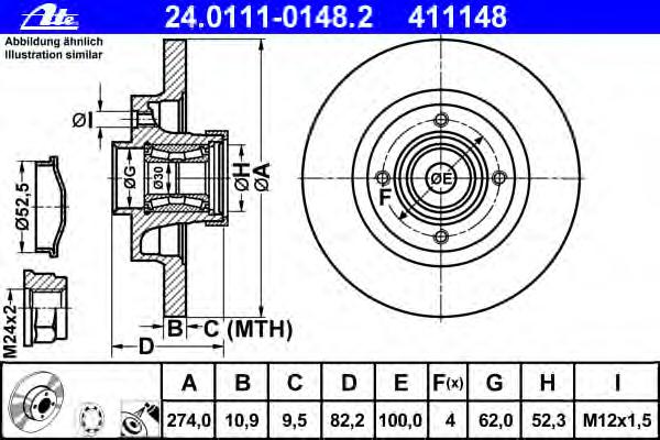 Тормозной диск ATE