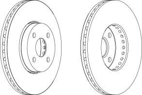 Тормозной диск FERODO DDF1388