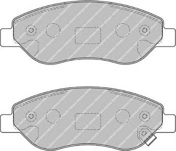 Комплект тормозных колодок, дисковый тормоз FERODO FDB1921