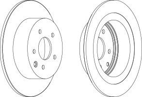 Тормозной диск FERODO DDF1590