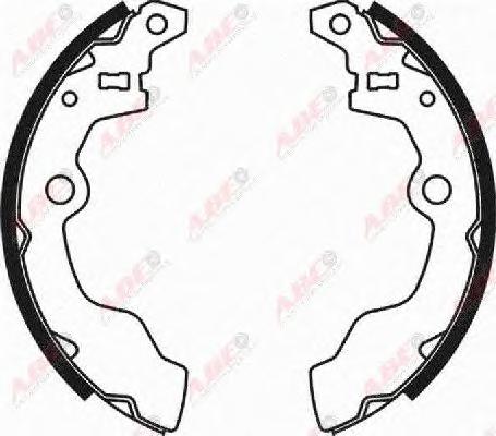 Комплект тормозных колодок ABE