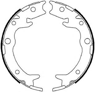 Комплект тормозных колодок, стояночная тормозная система FERODO FSB4019