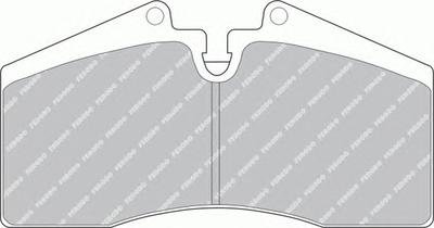 Комплект тормозных колодок, дисковый тормоз FERODO FDB560